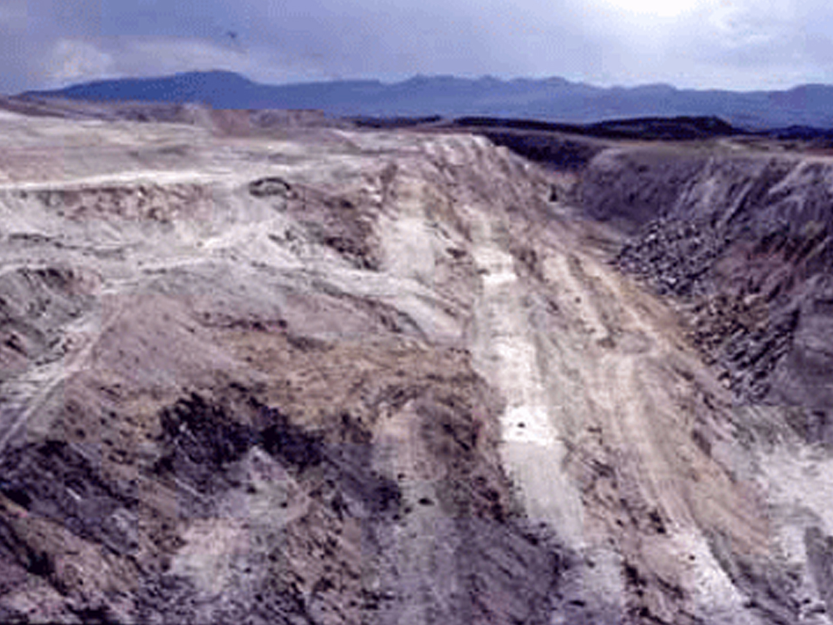 Ein Blick auf die Mine in Utah, in der Fluoritopal gefunden wird.