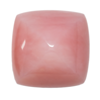 Ein polierter Pink Andenopal im Sugarloaf-Schliff.