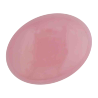 Ein Pinker Andenopal-Cabochon mit einer schönen kräftigen rosa Farbe.